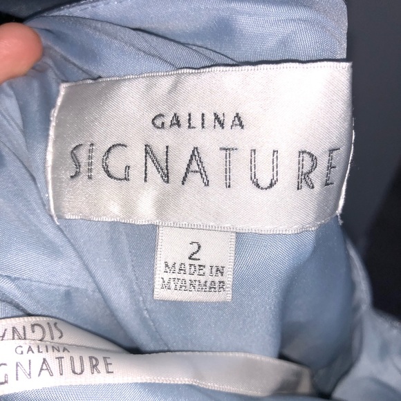 David’s Bridal Dress in Dusty Blue - Picture 4 of 6